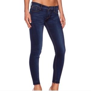 Hudson Jeans ankle krista super skinny denim raw hem